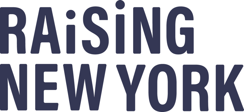 The logo image which reads raising new york